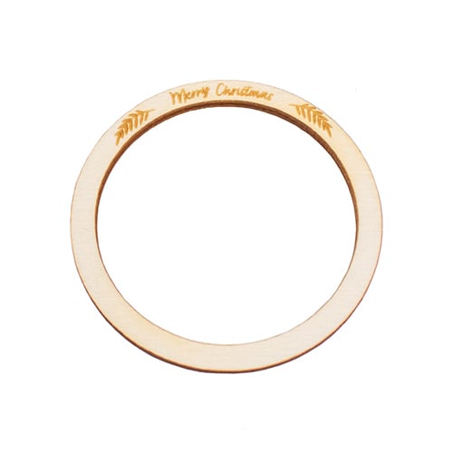 Merry Christmas Napkin Rings 4cm - Pack of 4 Product Gallery Image