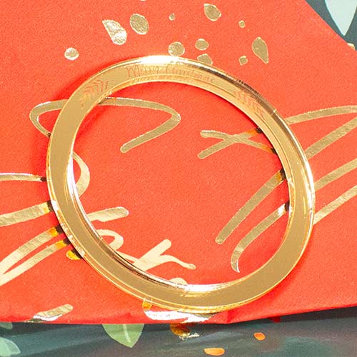 Merry Christmas Napkin Rings 6cm - Pack of 4 Product Gallery Image
