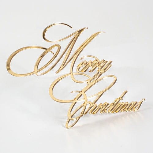 Merry Christmas Script Acrylic Sign Decoration 26cm Product Gallery Image