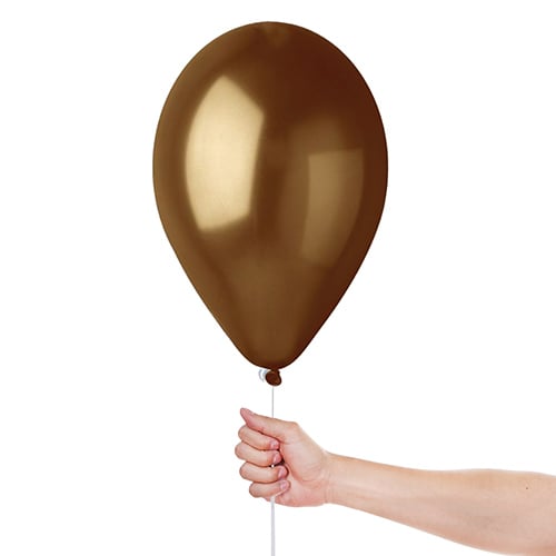 Metallic Brown Bio Latex Balloons 33cm / 13 in - Pack of 50 Product Gallery Image