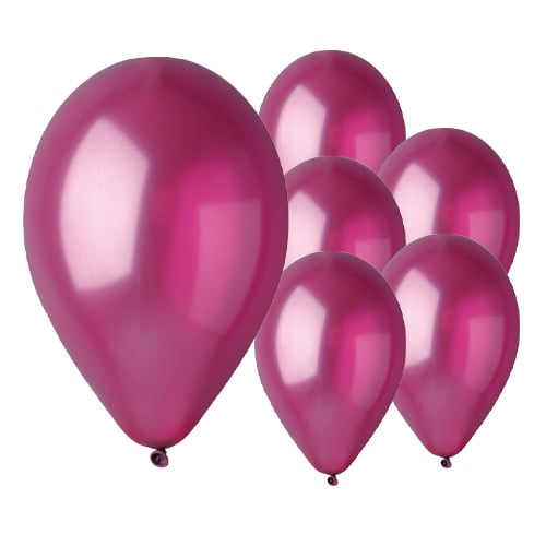 Metallic Burgundy Bio Latex Balloons 33cm / 13 in - Pack of 50