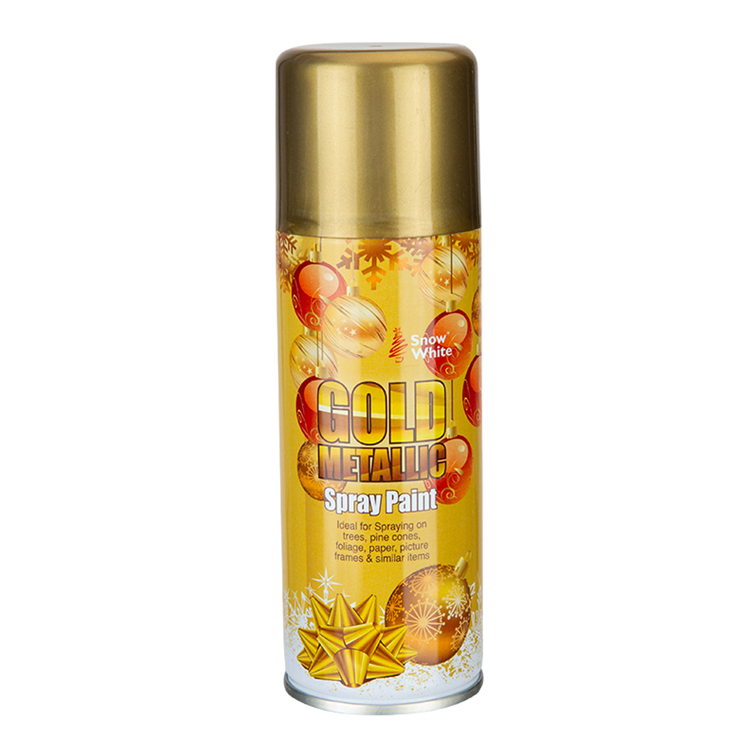 Metallic Gold Christmas Decorative Spray Paint Can 250ml