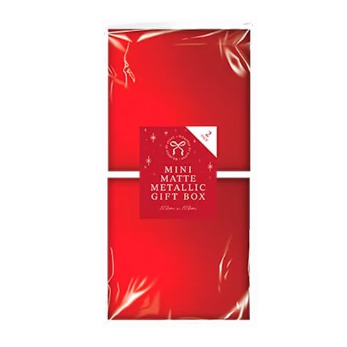 Metallic Matte Red Mini Gift Boxes - Pack of 2