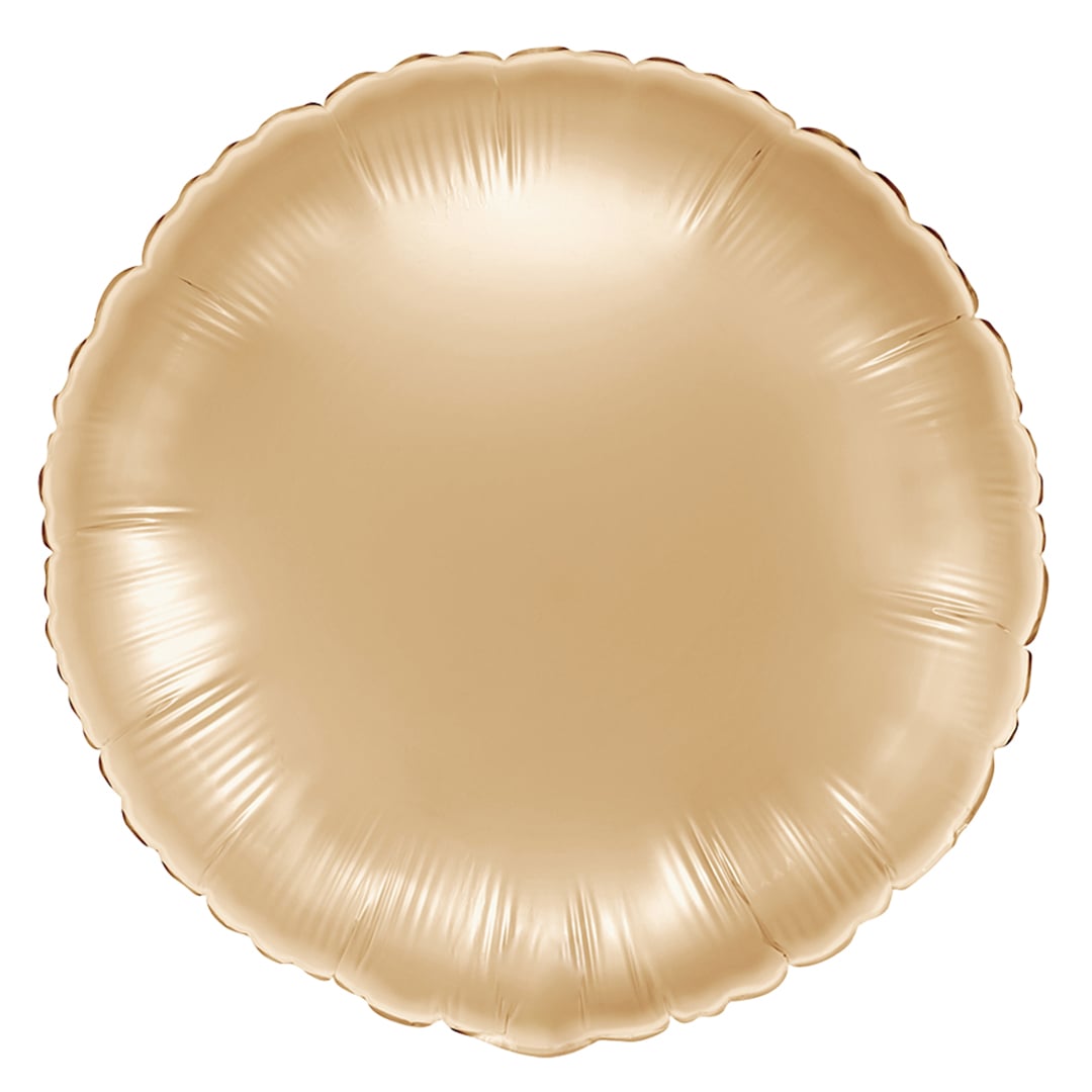 Metallic White Gold Round Foil Balloon 46cm / 18 in