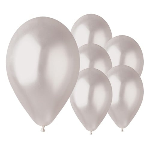 Metallic White Pearl Bio Latex Balloons 33cm / 13 in - Pack of 50 Product Gallery Image
