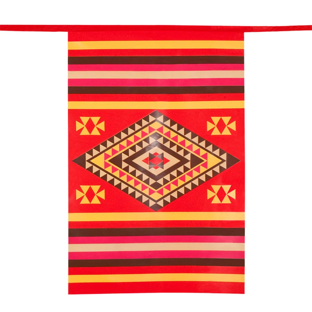 Mexican Fiesta Giant Plastic Bunting 10m View 3