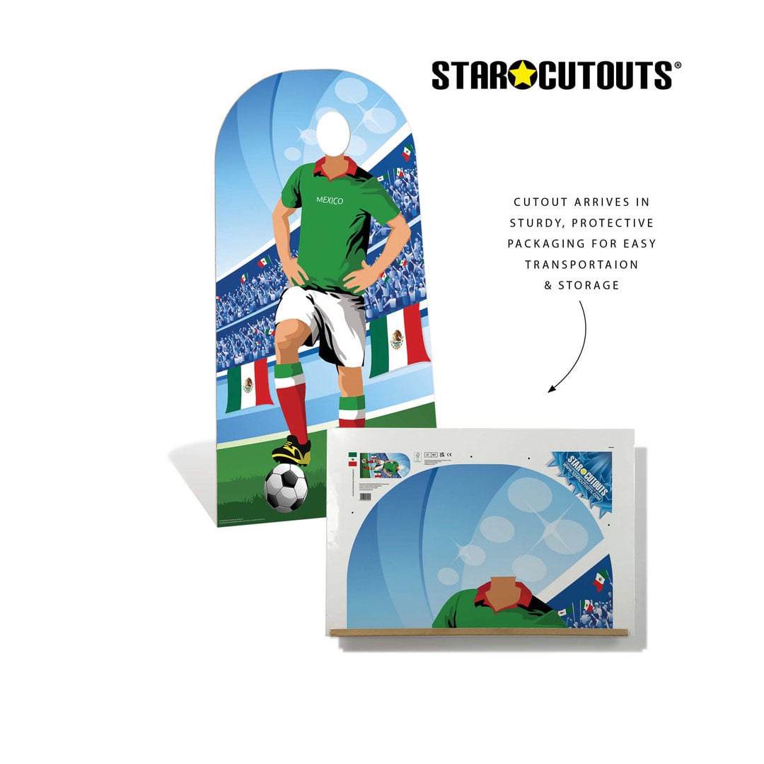 Mexico World Cup International Tournament Football Stand-In Cardboard Cutout 190cm Product Gallery Image