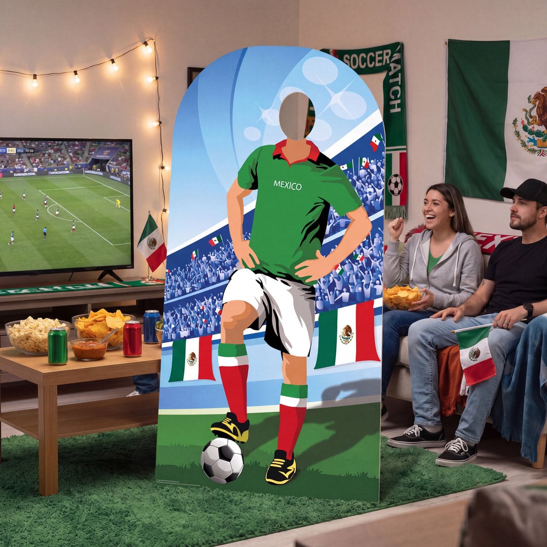Mexico World Cup International Tournament Football Stand-In Cardboard Cutout 190cm Product Gallery Image