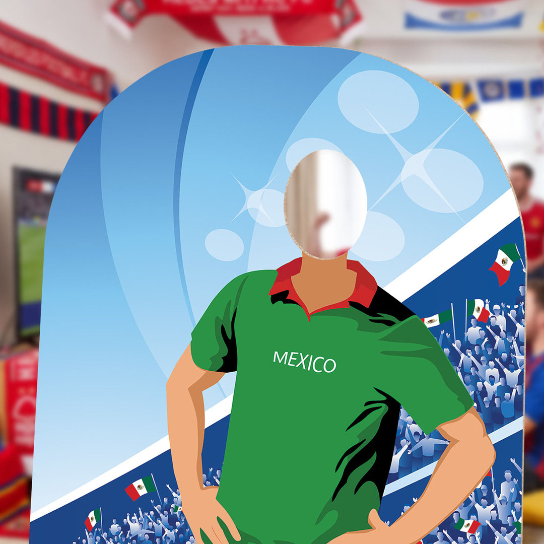 Mexico World Cup International Tournament Football Stand-In Cardboard Cutout 190cm Product Gallery Image