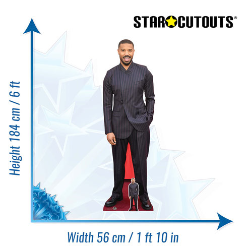 Michael B. Jordan Lifesize Cardboard Cutout 184cm Product Gallery Image