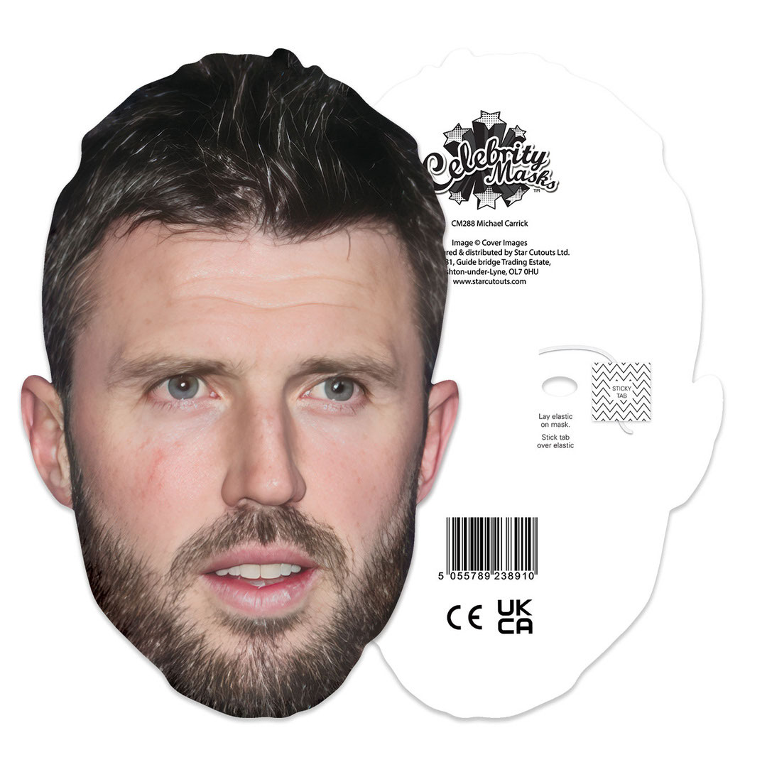 Michael Carrick Cardboard Face Mask Product Gallery Image
