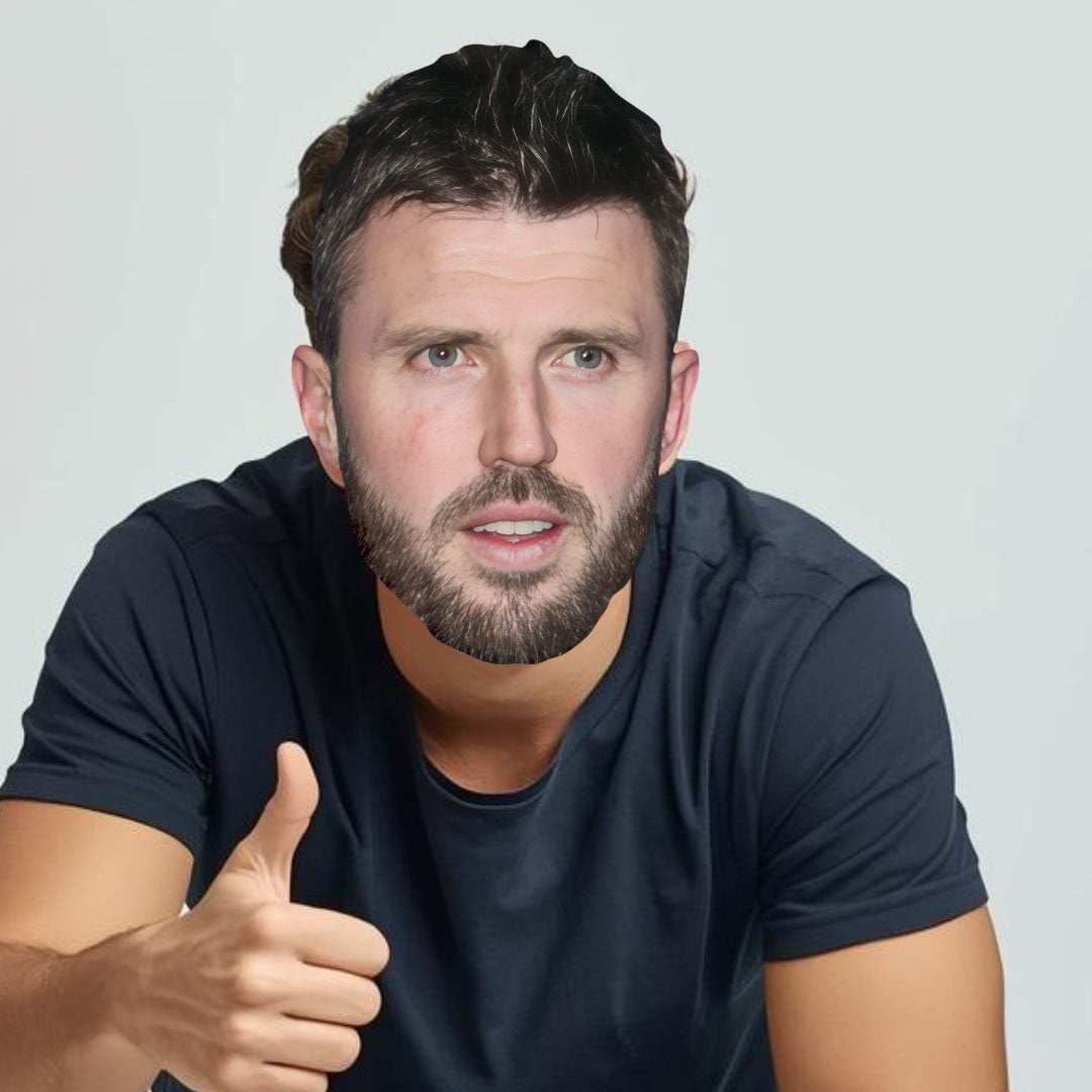Michael Carrick Cardboard Face Mask Product Gallery Image