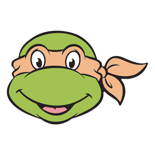 Michelangelo Teenage Mutant Ninja Turtles Cardboard Face Mask Product Gallery Image