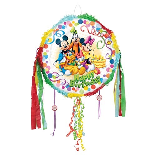 Mickey Mouse And Friends Happy Birthday Pull String Pinata