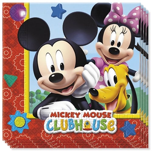 Mickey Mouse Clubhouse Luncheon Napkins 33cm 2Ply - Pack of 20 Bundle Product Image