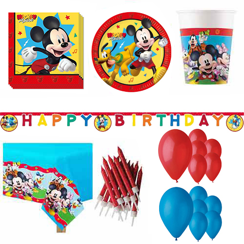 Mickey Mouse Disney 16 Person Deluxe Party Pack