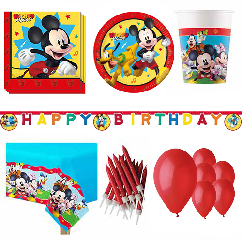 Mickey Mouse Disney 8 Person Deluxe Party Pack