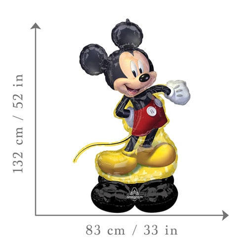 Mickey Mouse Forever Airloonz Air Fill Giant Foil Balloon 132cm / 52 in Product Gallery Image