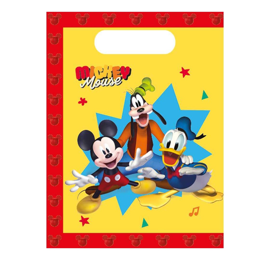 Mickey Mouse Jump Into Fun Disney Junior Paper Party Bags - Pack of 4