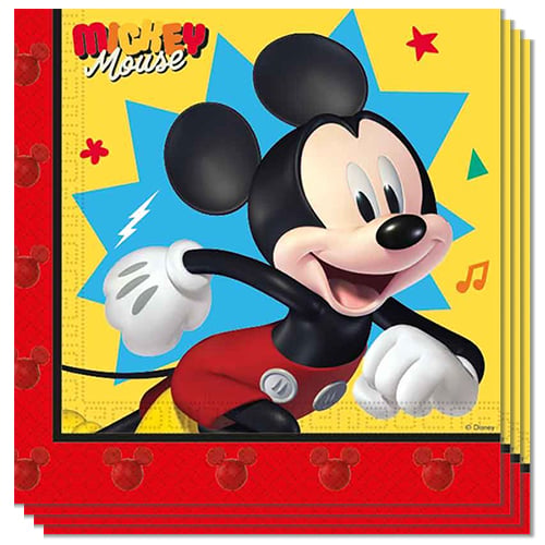 Mickey Mouse Jump Into Fun Disney Paper Luncheon Napkins 2 Ply 33cm - Pack of 20