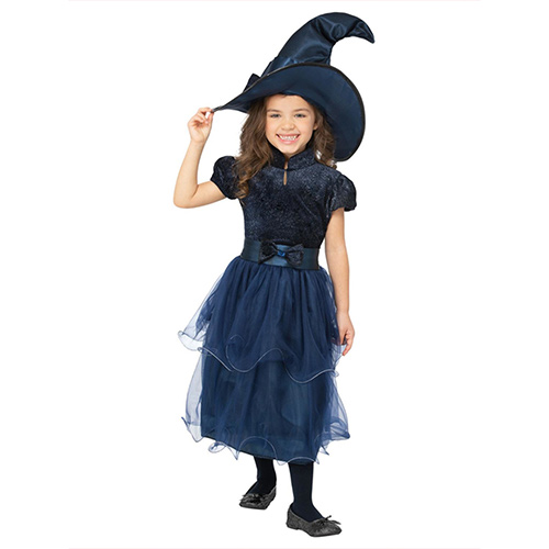 Midnight Witch Deluxe Girls Fancy Dress Costume Kids Medium - Age 7-9 Product Gallery Image