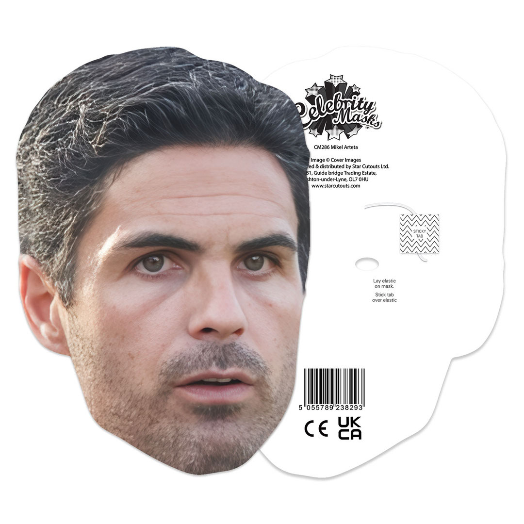 Mikel Arteta Cardboard Face Mask Product Gallery Image