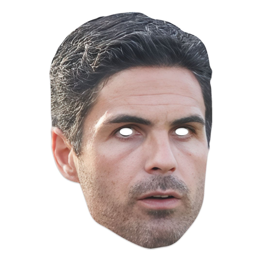 Mikel Arteta Cardboard Face Mask