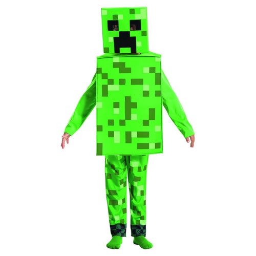 Minecraft Creeper Boys Fancy Dress Costume Kids Medium - Age 7-8 Product Gallery Image