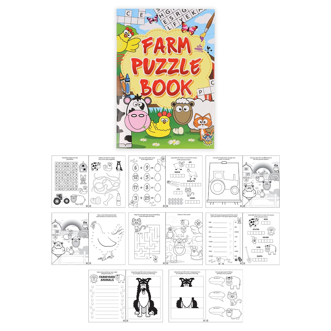 Mini Farm Animals Puzzle Book 15cm