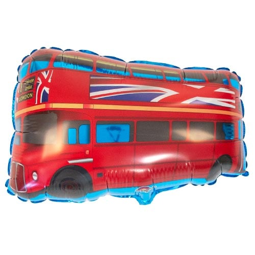 Mini London Bus Air Fill Foil Balloon 28cm / 11 in Product Image