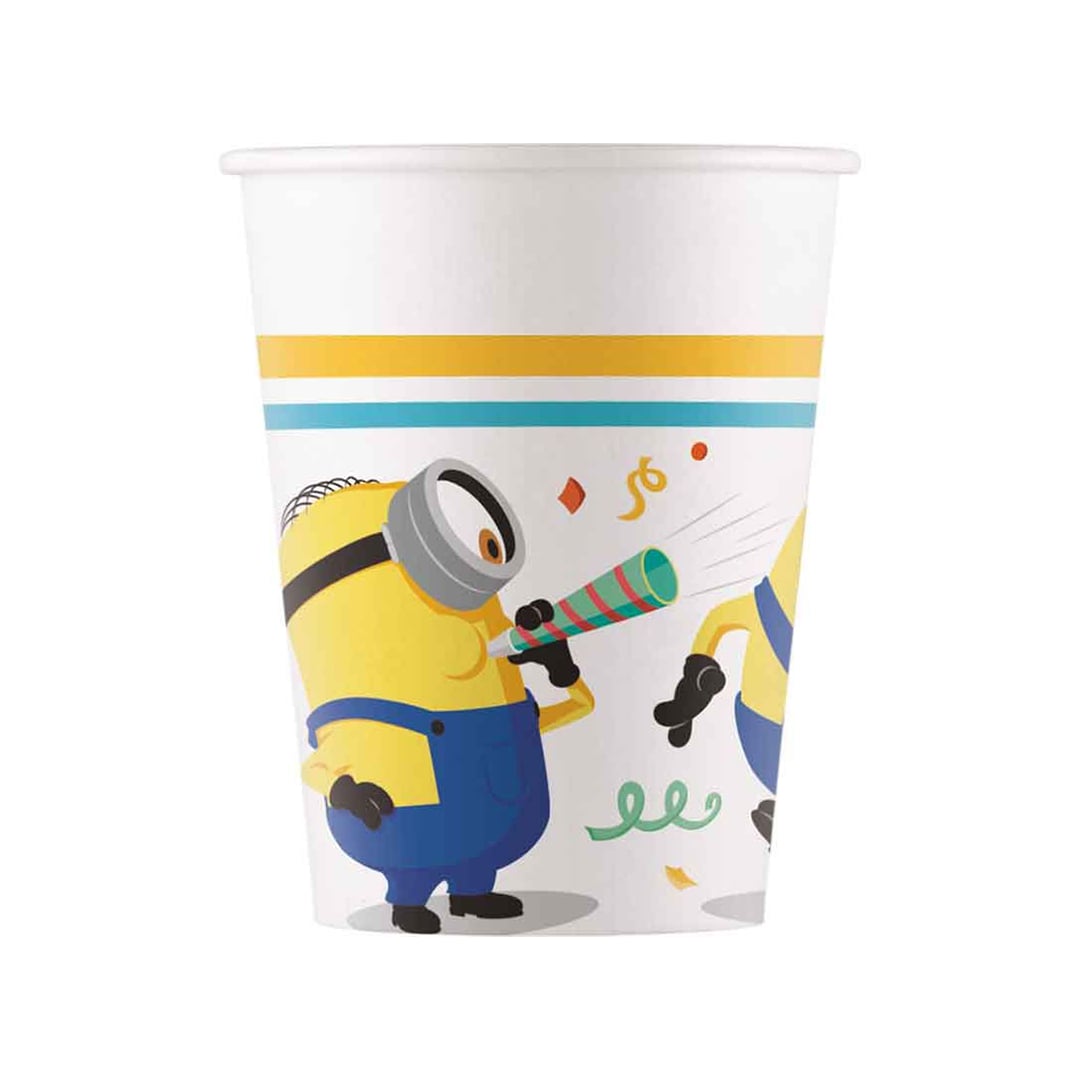 Minions Paper Cups 200ml - Pack of 8