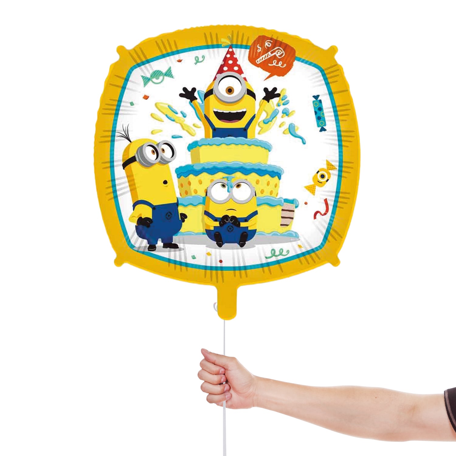 Minions Square Foil Balloon 46cm / 18 in Product Gallery Image