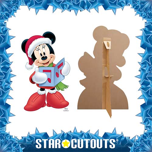 Minnie Mouse Christmas Carol Star Mini Cardboard Cutout 93cm Partyrama