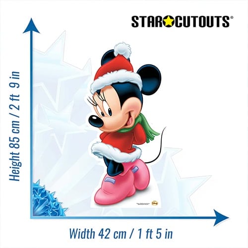 Minnie Mouse Christmas Star Mini Cardboard Cutout 85cm Product Gallery Image