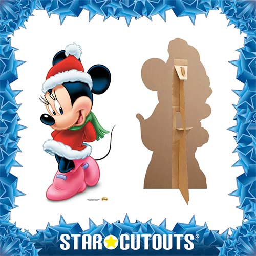 Minnie Mouse Christmas Star Mini Cardboard Cutout 85cm Product Gallery Image