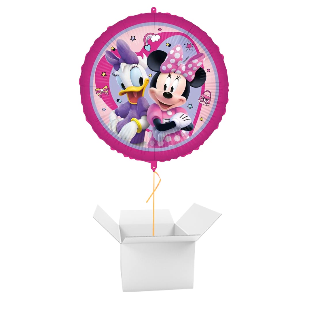 Minnie Mouse Disney Junior Round Foil Balloon - Inflated Balloon In A Box