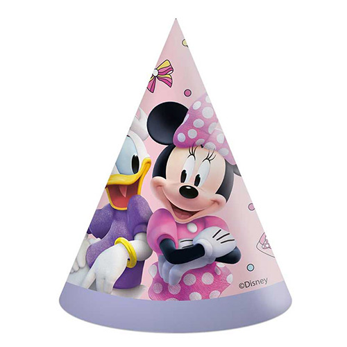 Minnie Mouse Junior Disney Party Hats - Pack of 6