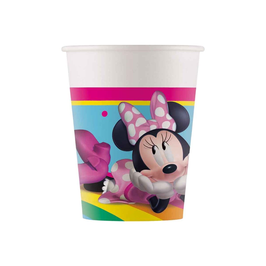 Minnie Mouse Rainbow Disney Junior Paper Cups 200ml - Pack of 8