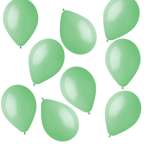 Mint Green Bio Mini Latex Balloons 13cm / 5 in - Pack of 50 Product Gallery Image