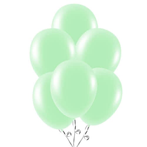 Mint Green Biodegradable Latex Balloons 23cm / 9 in - Pack of 30 Product Image