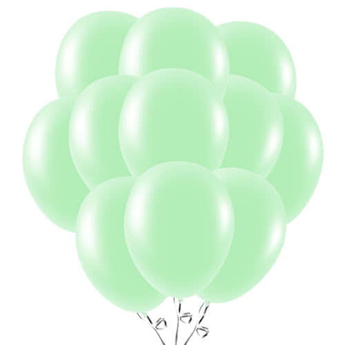 Mint Green Biodegradable Latex Balloons 23cm / 9 in - Pack of 50 Product Image