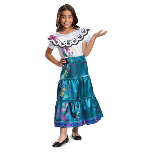 Mirabel Encanto Disney Girls Deluxe Fancy Dress Costume Kids Age 4-6 Product Gallery Image