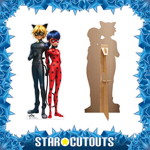 Miraculous Ladybug & Cat Noir: The Movie Star Mini Cardboard Cutout 95cm Product Gallery Image