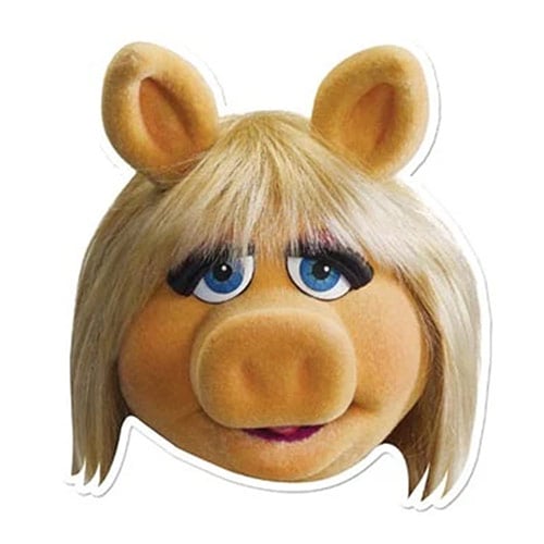 Miss Piggy The Muppets Disney Cardboard Face Mask Product Image