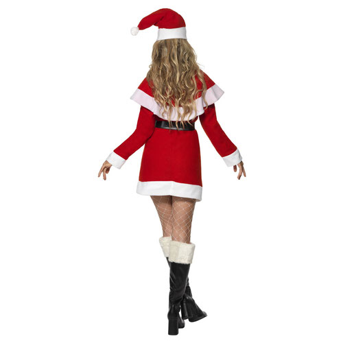 Miss Santa Claus Fleece Fancy Dress Costume Ladies Small - UK 8-10 Product Gallery Image