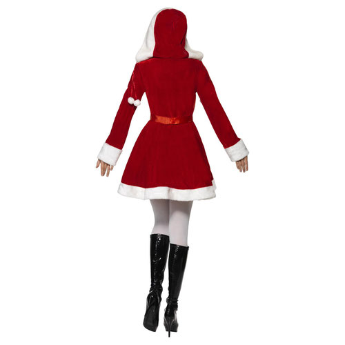 Miss Santa Claus Holly Christmas Fancy Dress Costume Ladies Small - UK 8-10 Product Gallery Image