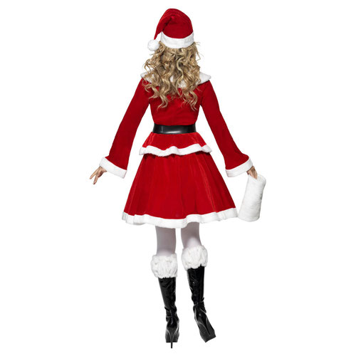 Miss Santa Claus with Muff Christmas Fancy Dress Costume Ladies Small - UK 8-10 Product Gallery Image