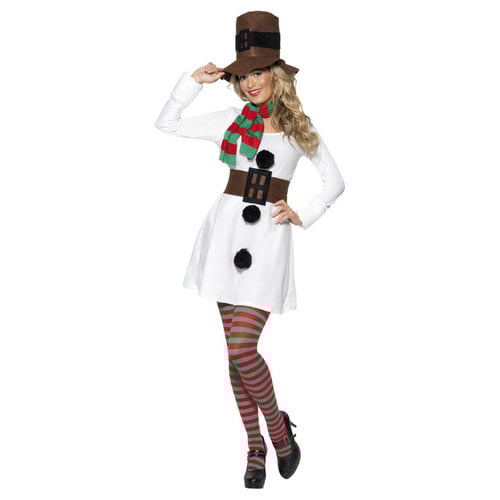 Miss Snowman Christmas Fancy Dress Costume Ladies Small - UK 8-10 Product Gallery Image
