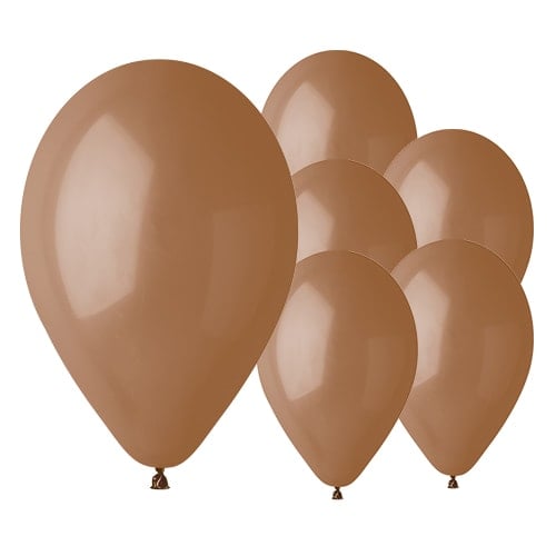 Mocha Brown Biodegradable Latex Balloons 33cm / 13 in - Pack of 50 Product Image