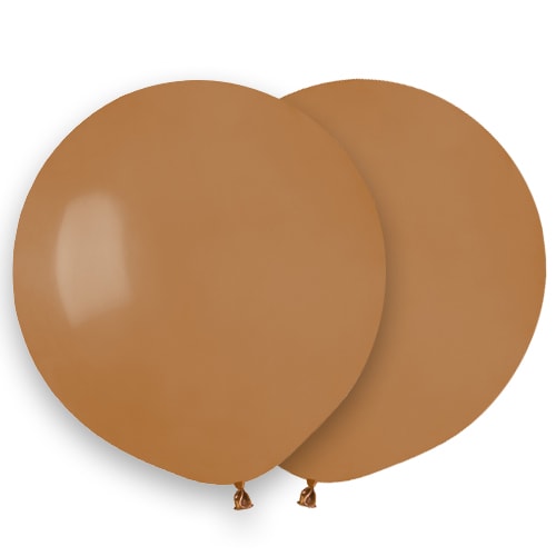 Mocha Brown Biodegradable Latex Balloons 48cm / 19 in - Pack of 25 Product Image